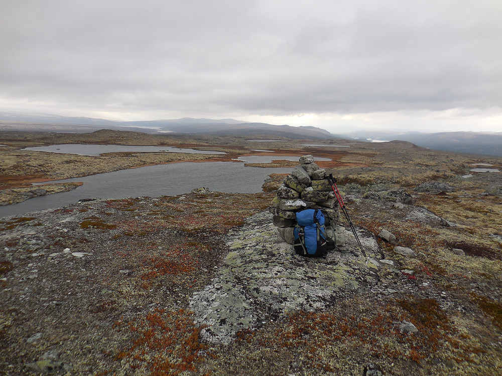 Sørover mot Grådalen fra Steinfjellet, 973 moh.