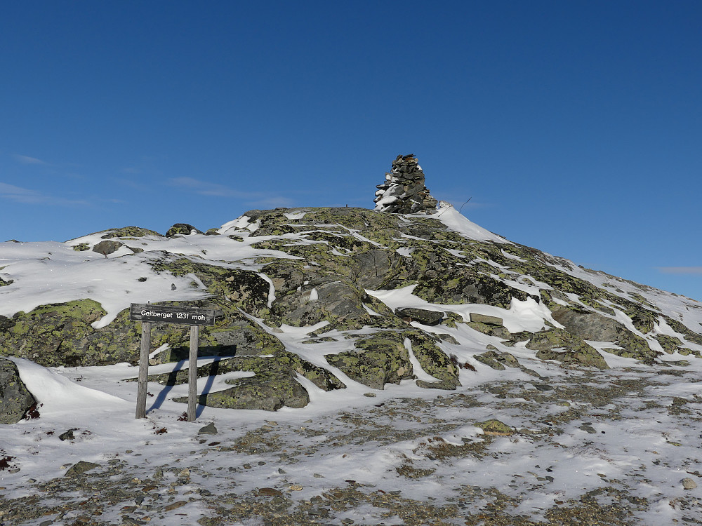 Toppvarden på Geitberget, 1231 moh.