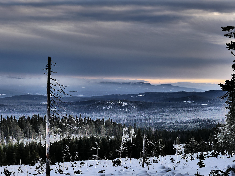 I sør: Venberget og Ingridsberget.