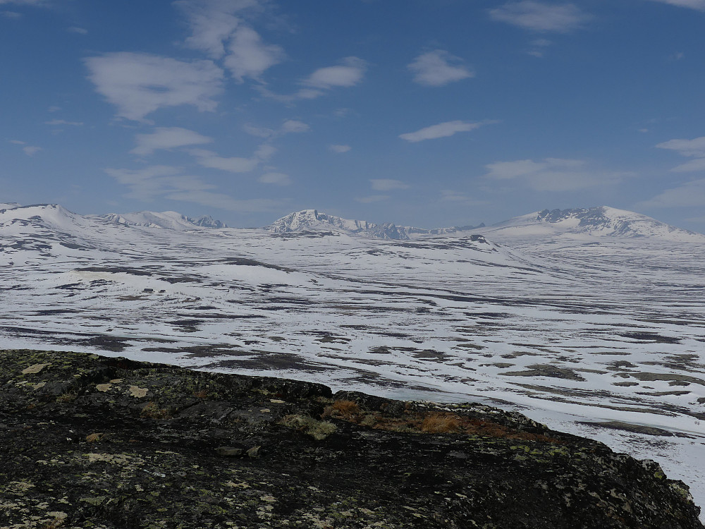 Utsikt til herlige Dovrefjell fra Veslknatten