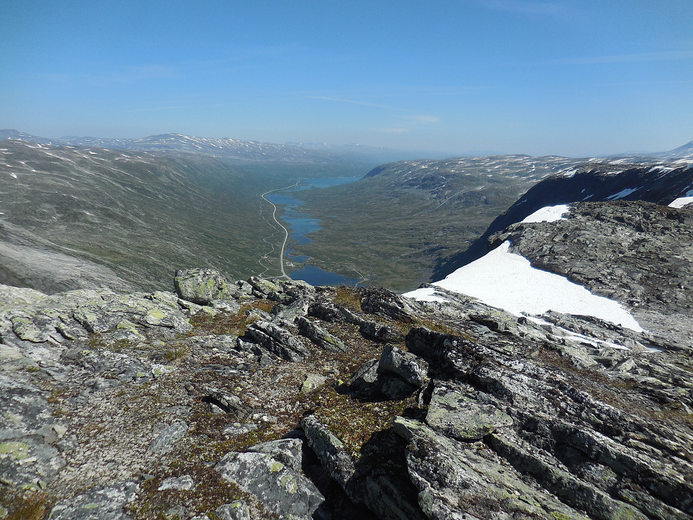 Breiddalen med Lægervatna og Breiddalsvatnet lengst borte.