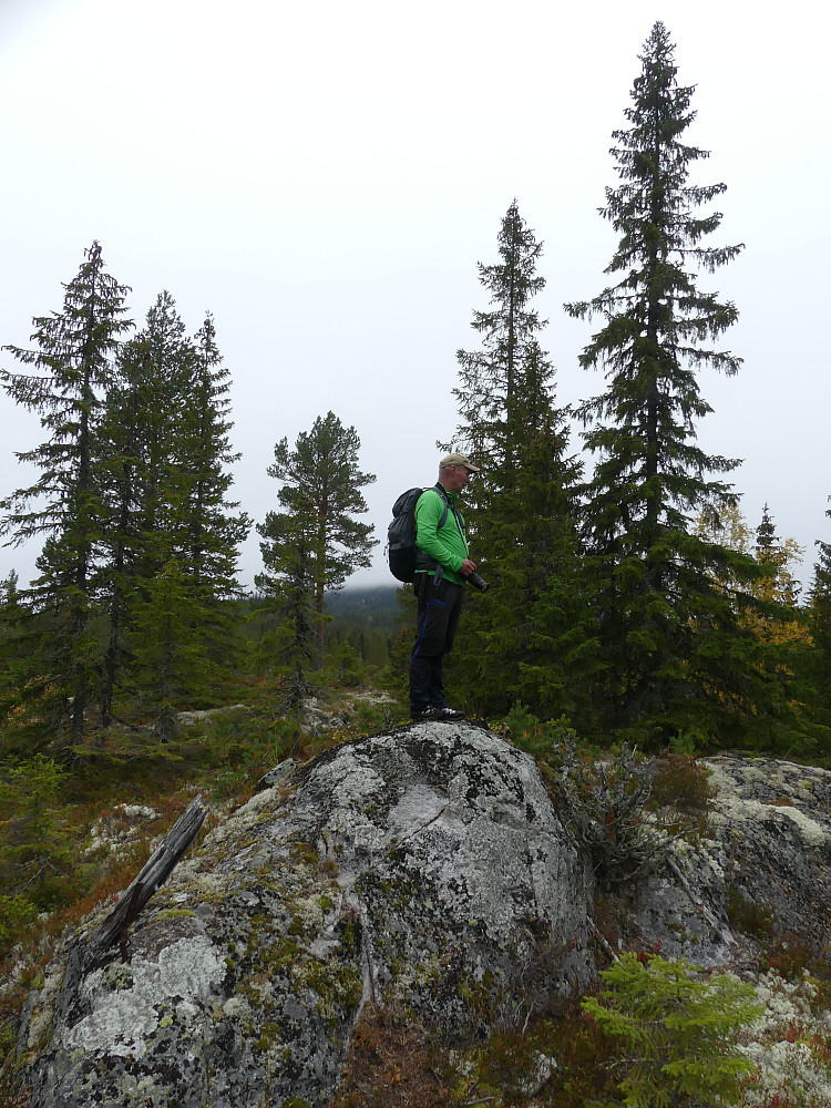 Håkon på Deifjellet S7, 585 moh. Dagens siste topp.