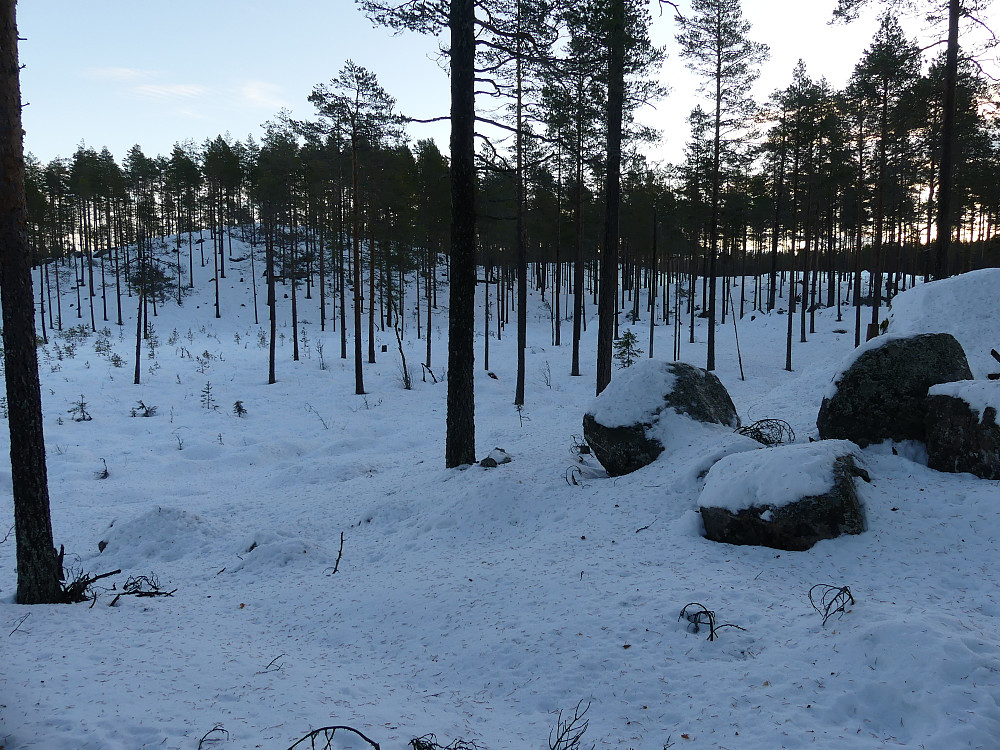 Dagens topp, Sør for Deisjøen, i sikte.
