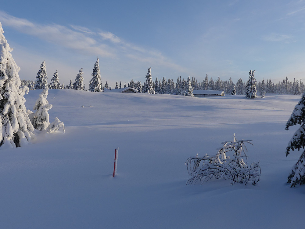 Mye snø ved Deset Nordsætra.