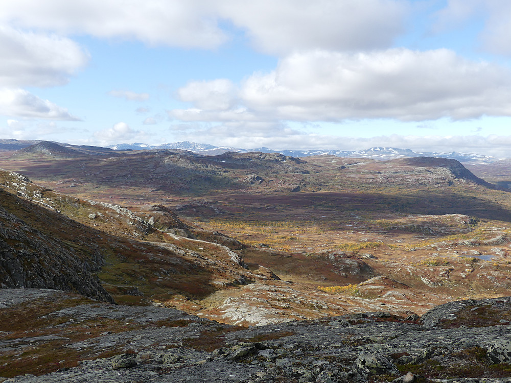 Utsikt over Rennebus fjellverden.