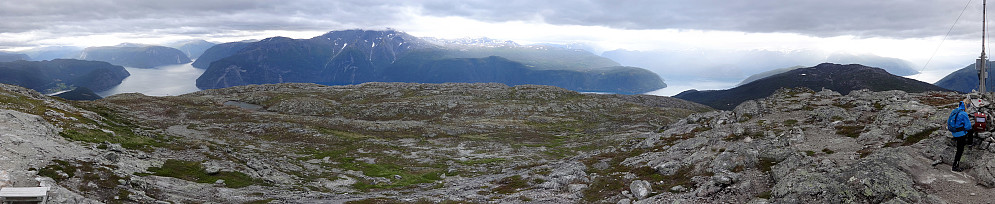 Panorama fra Storehaugfjellet