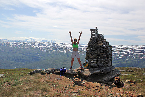 På toppen av Hauknestinden