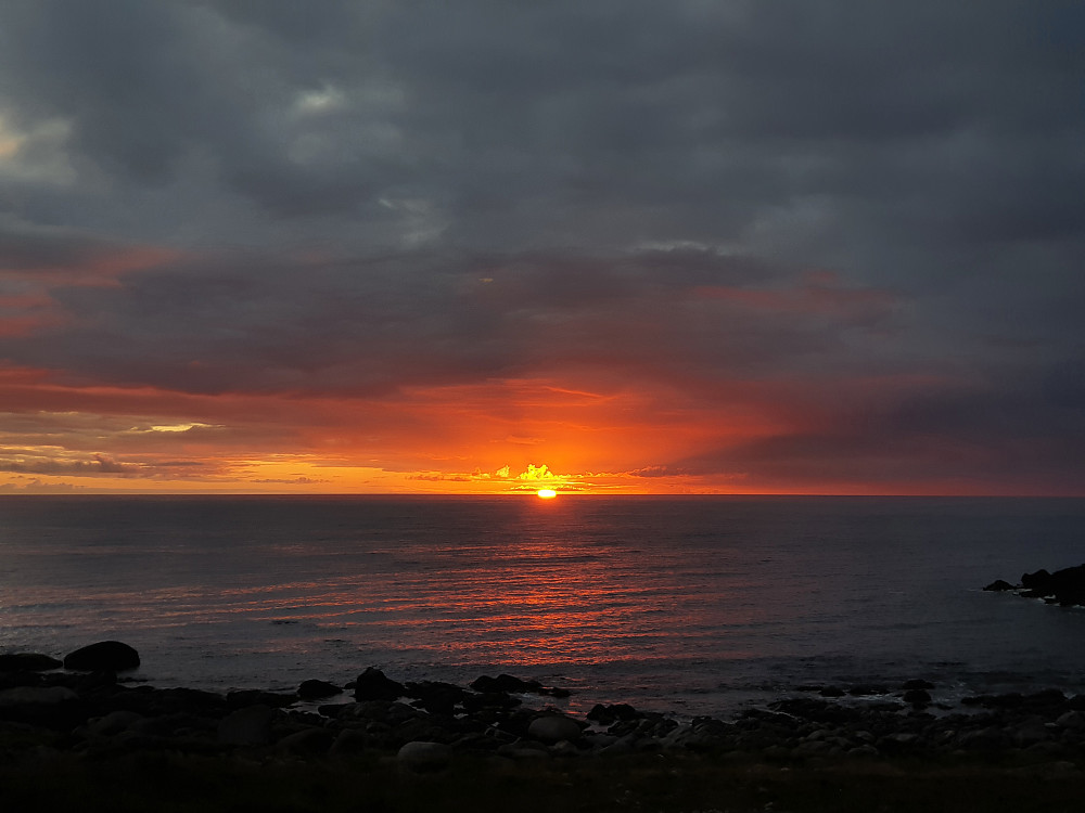 Solnedgang ved Kvalnes