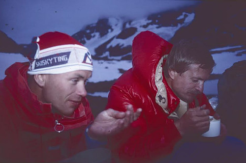 Egil og Geir begynner å bli klare for Storen neste dag.
