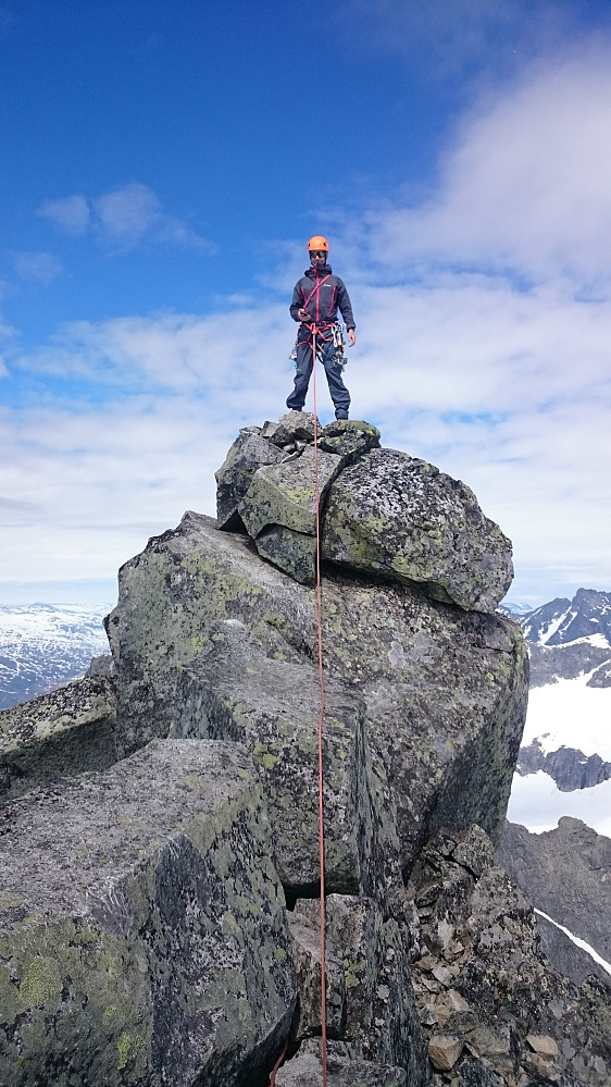 Espen på toppblokka.