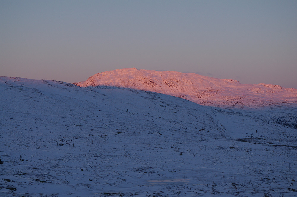 Ruten i solnedgang.