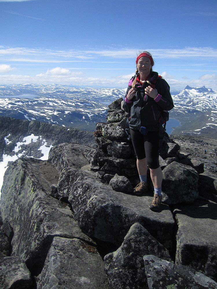 Toppvarden på Galdebergtinden.