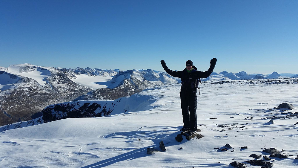 Einar på topplatået på Loftet