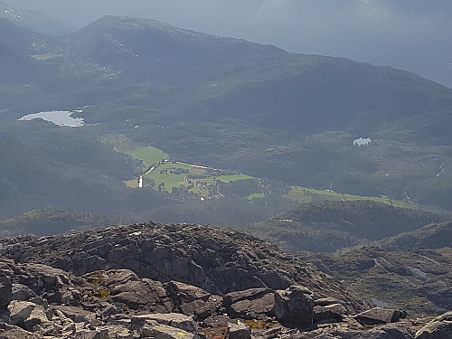 Eikemo from the top of Avaldsnuten