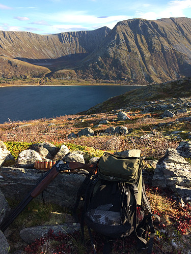 Mot Hermannsfjorden. Litt fangst ble det og.