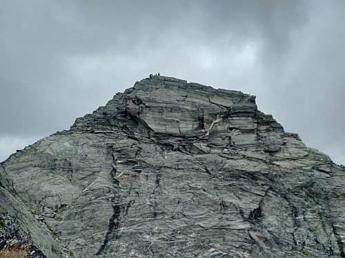 Image #9: The Bishop in it's Majesty, as seen from the upper part of the south ridge that leads up to it.