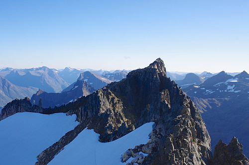 #7: Mohn's Peak as seen while doing the final climb up to Rander's Peak. "The Blade" is seen far out to the left.