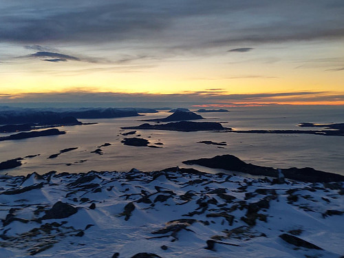 #5: Beautiful twilight on the summit, shortly after sunset.
