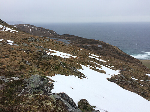 From our descent from the mountain. Though most of it had disappeared, there was still a little snow here and there on the mountain.