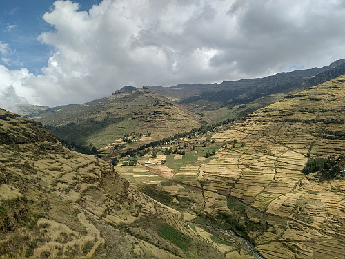 #7: The beautiful agricultural landscape with small villages in between crop fields; the pasture areas being a little bit higher up in the mountain side.