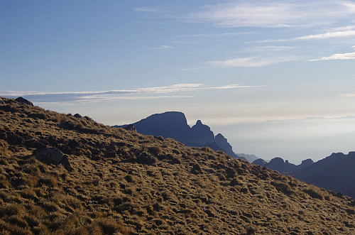 #40: View towards a mountain ridge north east of Kidis Yared. Kidis Yared does offer a magnificient view in all directions.