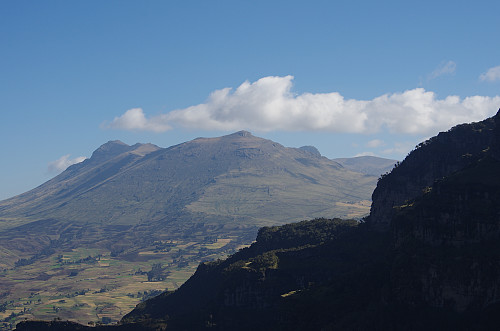 #10: Mount Silki as seen from the Chennek View Point. The summit is the leftmost of the peaks seen in this picture.