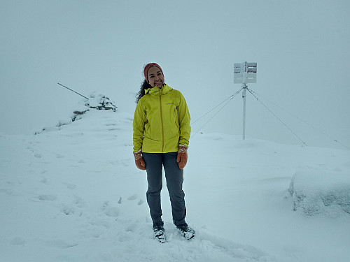 #6: At the summit of Geitnausa. Clouds were coming and going quickly this day.