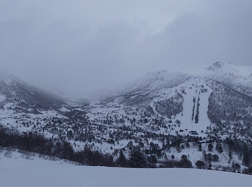 #4: Another view towards Skorgedalen with the ski lift and the little ski resort.
