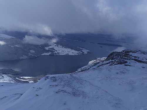 #11: ...we got this nice view. In even better weather, the town of Molde would have been visible in the far distance.