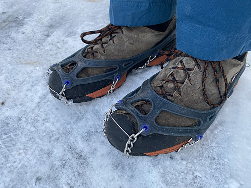 Image #3: The newly purchased Snowline™ crampons that I was trying out on these two hikes.