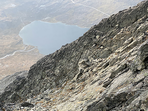 Image #3: A photo showing how steep this route up Mount Stigbotthornet actually is.