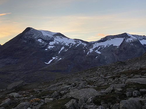 Image #23: A view of Mount Alnestinden and Mount Finnan as we were approaching Trollstigen Tourist Center on our return.