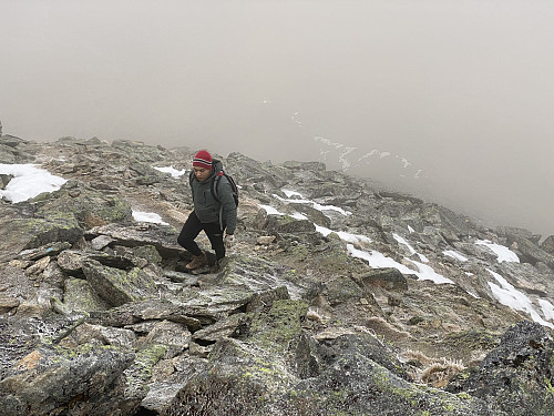 Image #9: Approaching the summit of Mount Saudehornet [1303 m.a.m.s.l.].