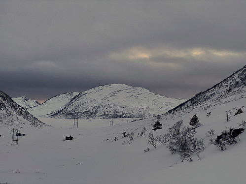 Image #14: View towards Mount Gravfjellet [1048 m.a.m.s.l.].