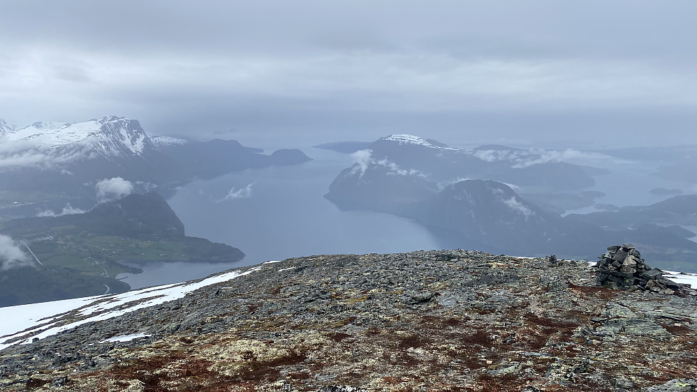 Image #12: The view of the fjord was a little bit obscured by clouds this day, but still quite nice to look at.