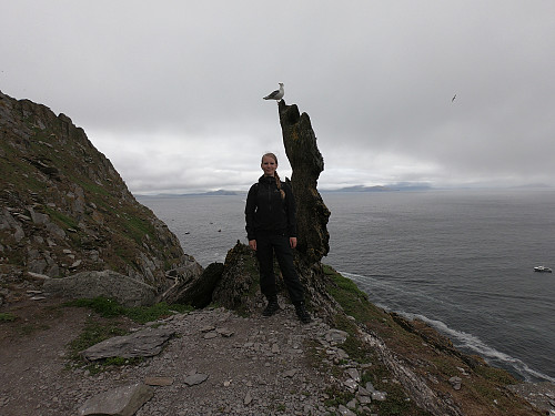 Me in front of the Wailing Woman stone formation. This is where the Millenium Falcon sets Rey ashore the island in Star Wars VII (stone CGI:ed out), and also the place where Rey slashes the stone formation in half with her light sabre in Star Wars VIII.