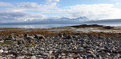 Utsikt fra Sydspissen mot Malangshalvøya