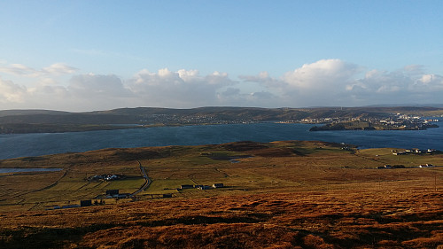 View of the Sound of Bressay and Lerwick