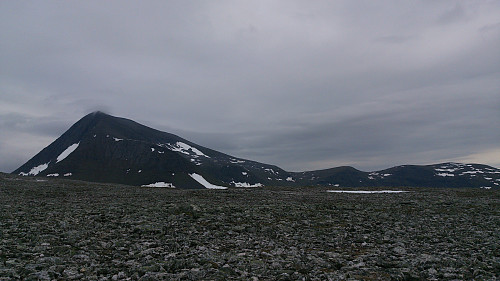 Utsikt fra Mordor mot Mount Doom... eh... æ mener fra den steinete passasjen mellom Nordfjellet og Skarsfjellet med utsikt mot Tromsdalstinden :)