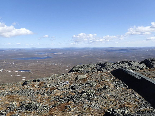 Utsikt fra Roahpi mot sør i retning Kiruna.