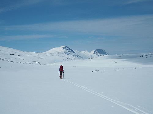 På vei fra Gautelis til Fjellbu 5. juni 2017