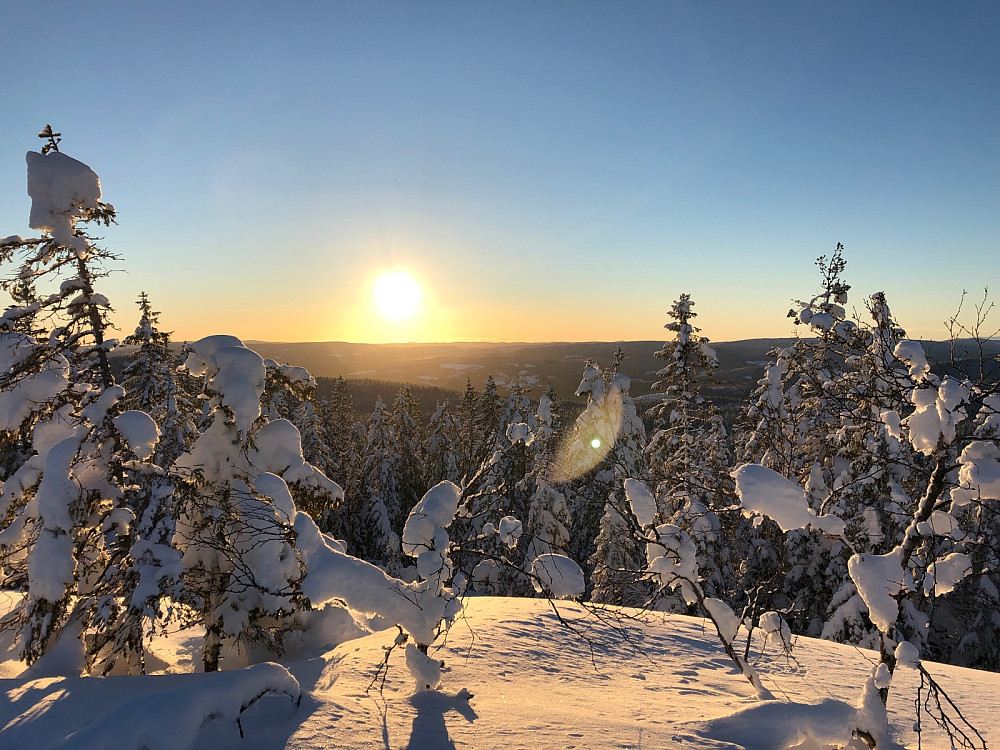 Vesttoppen i ettermiddagssola