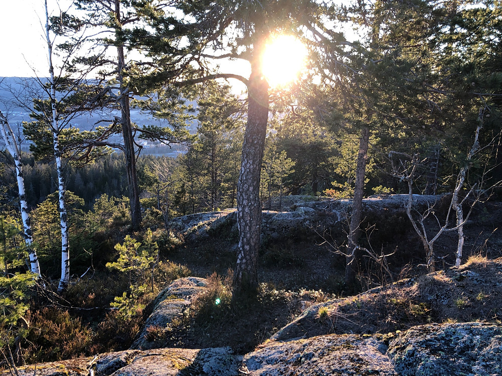 Solnedgang Nordre Kolsås sørstupene
