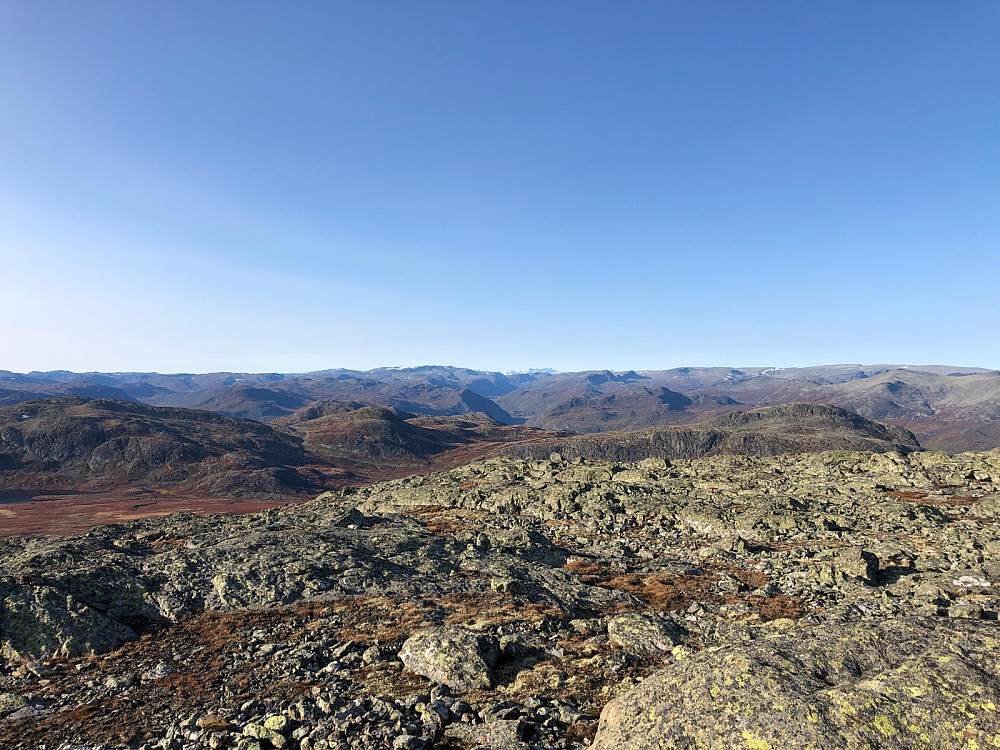 Nordover Hemsedalsfjella og Jotunheimen i det fjerne