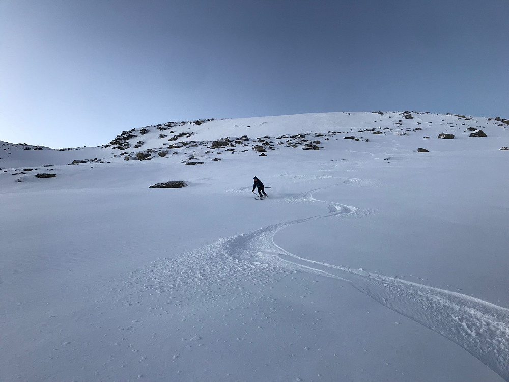 Brukbar snø her også.