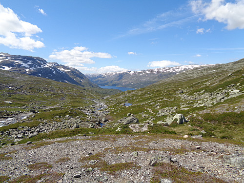 Flott utsikt på vei til Hellevassbu