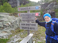 Med godt mot, fra Sandsavatnet