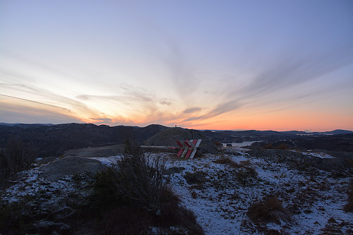 Toppen av Vårnuten, 172 moh.