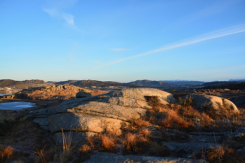 Toppen av Rossafjell, 132 moh.