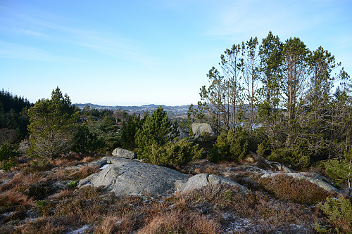 Toppen av Ramslifjellet, 135 moh.